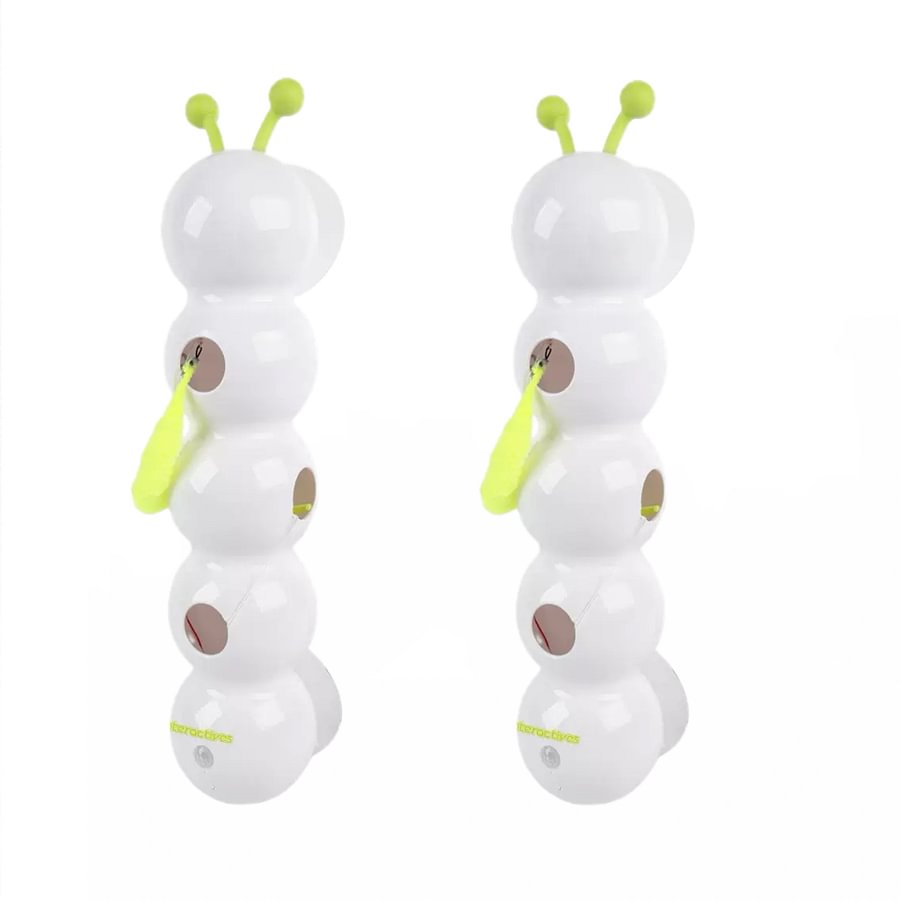 Smart Motion Cat Toy with Worm Design - Automatic Interactive Kitten Teaser with Feather | Self-Moving & Battery Operated